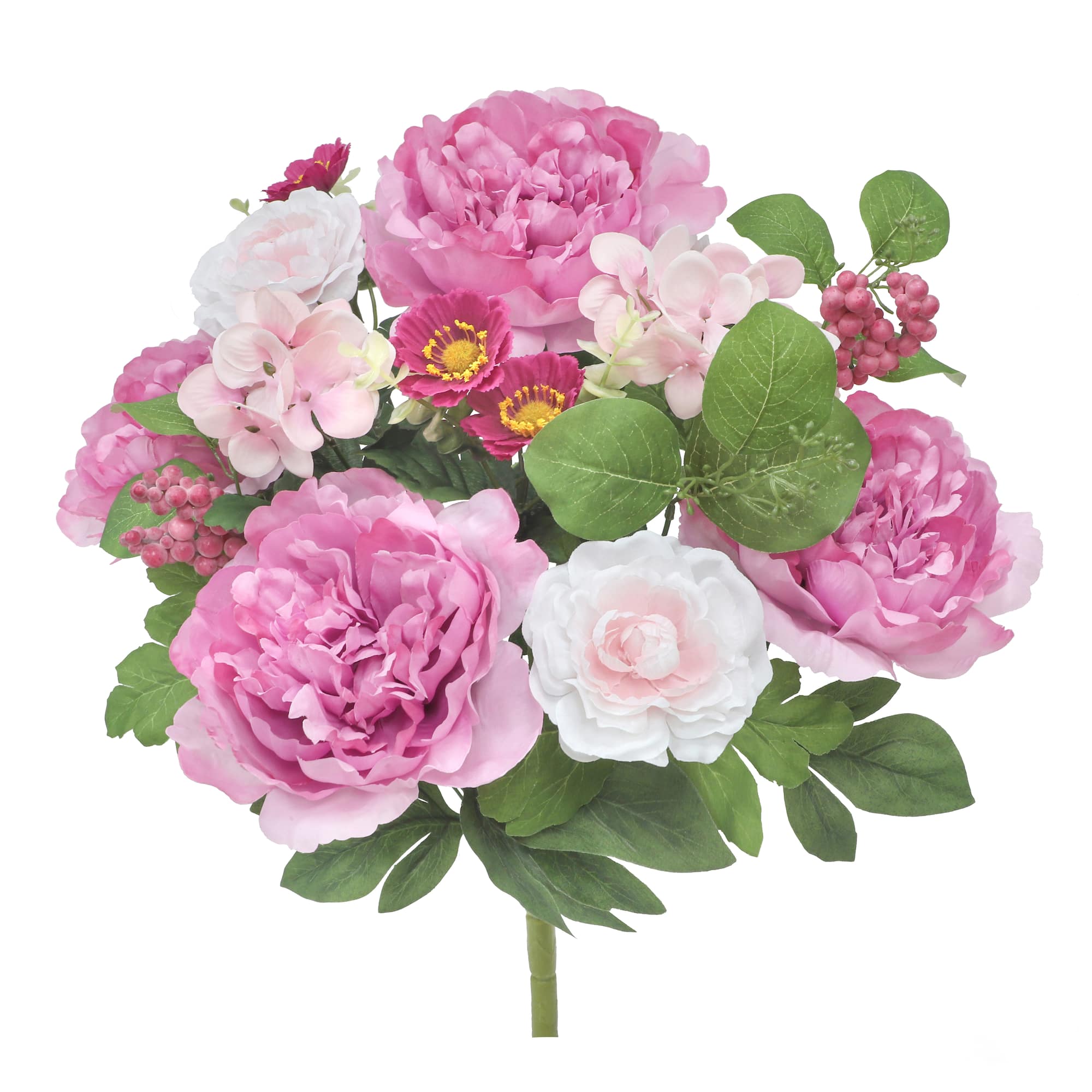 21" Pink Peony, Ranunculus & Hydrangea Bush by Ashland®